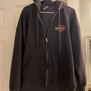 Harley-Davidson men’s zip up hoodie. Size L